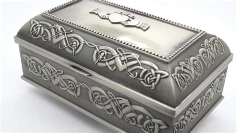 pewter metal box ring box|Pewter Jewelry Box .